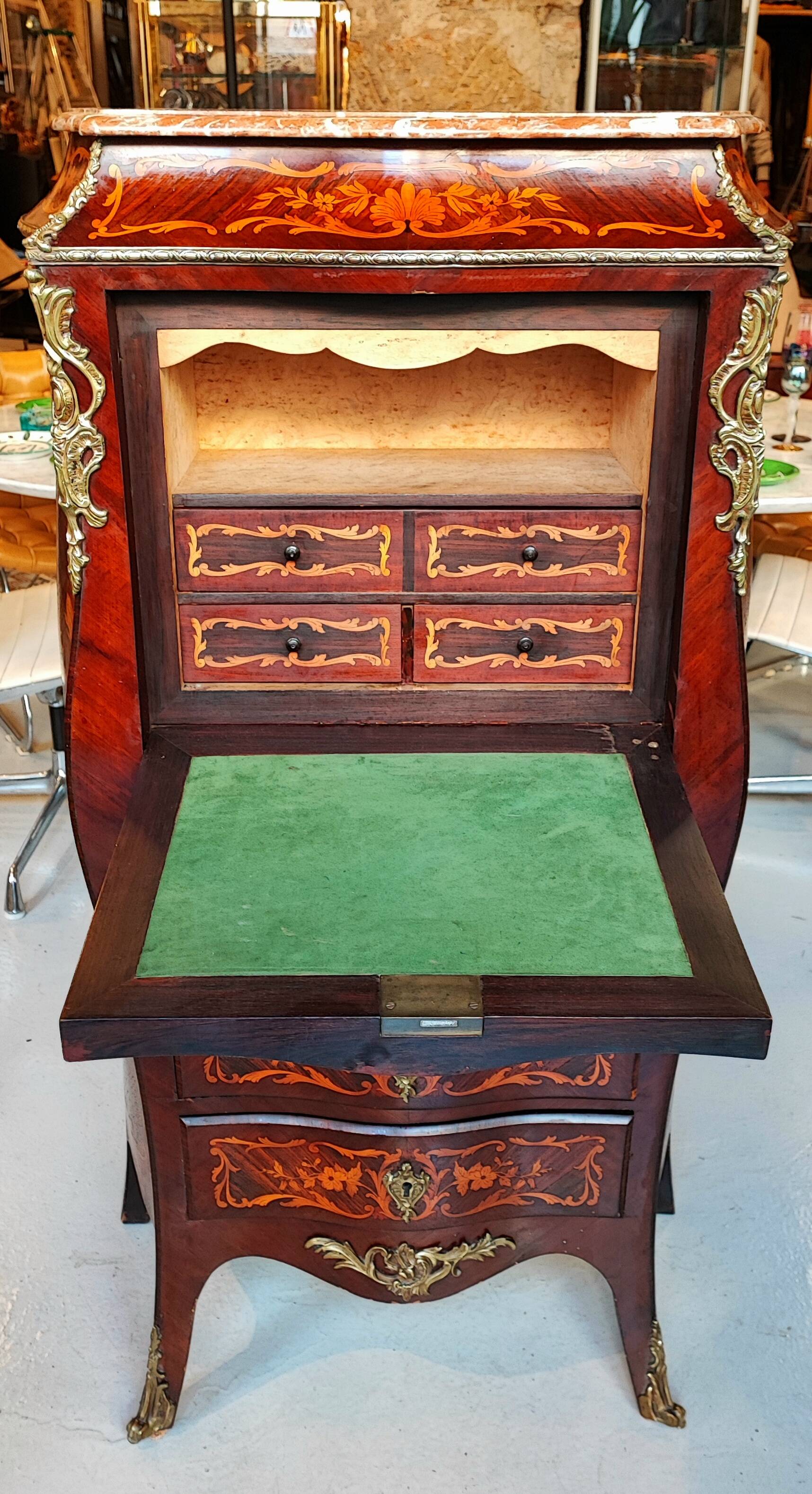 Secretary Louis XV marquetry