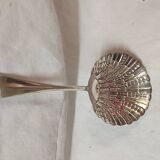 Scallop spoon, silver metal