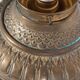 Copper ceiling light with frosted glass globe