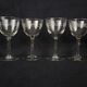 Set de 6 verres à vin en verre soufflé Début XXème