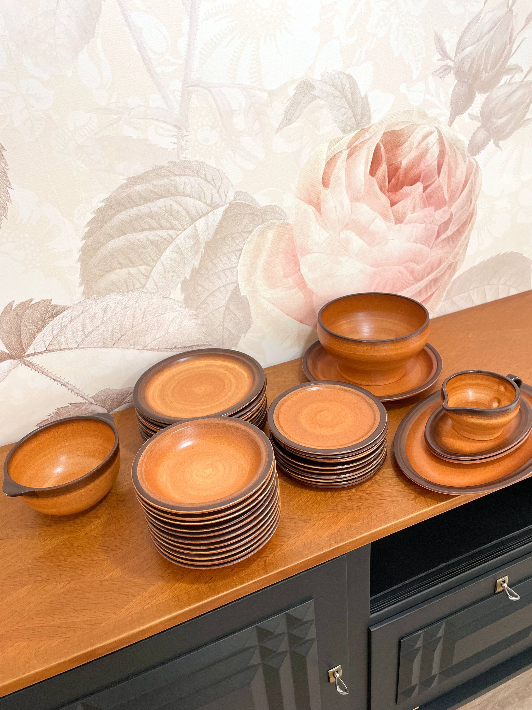 Stoneware service - St Amand earthenware - Meylan model