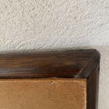 Wooden mirror 37x60 cm, 80s