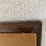 Miroir bois 37x60 cm, années 80