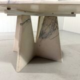 Artificial marble coffee table side table 1980’s