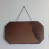 Old beveled mirror 66x38cm