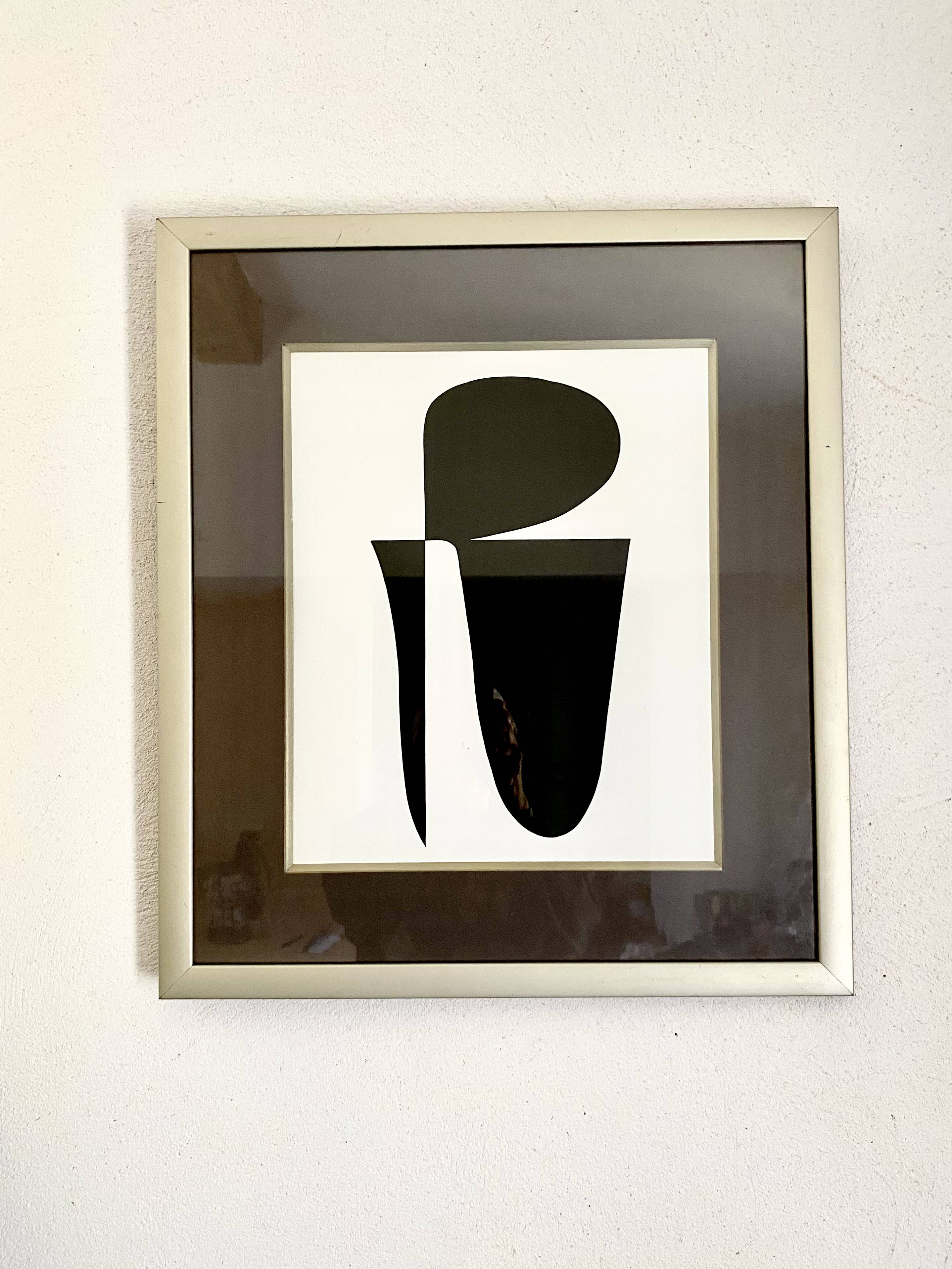 Vasarely and 1973 under glass