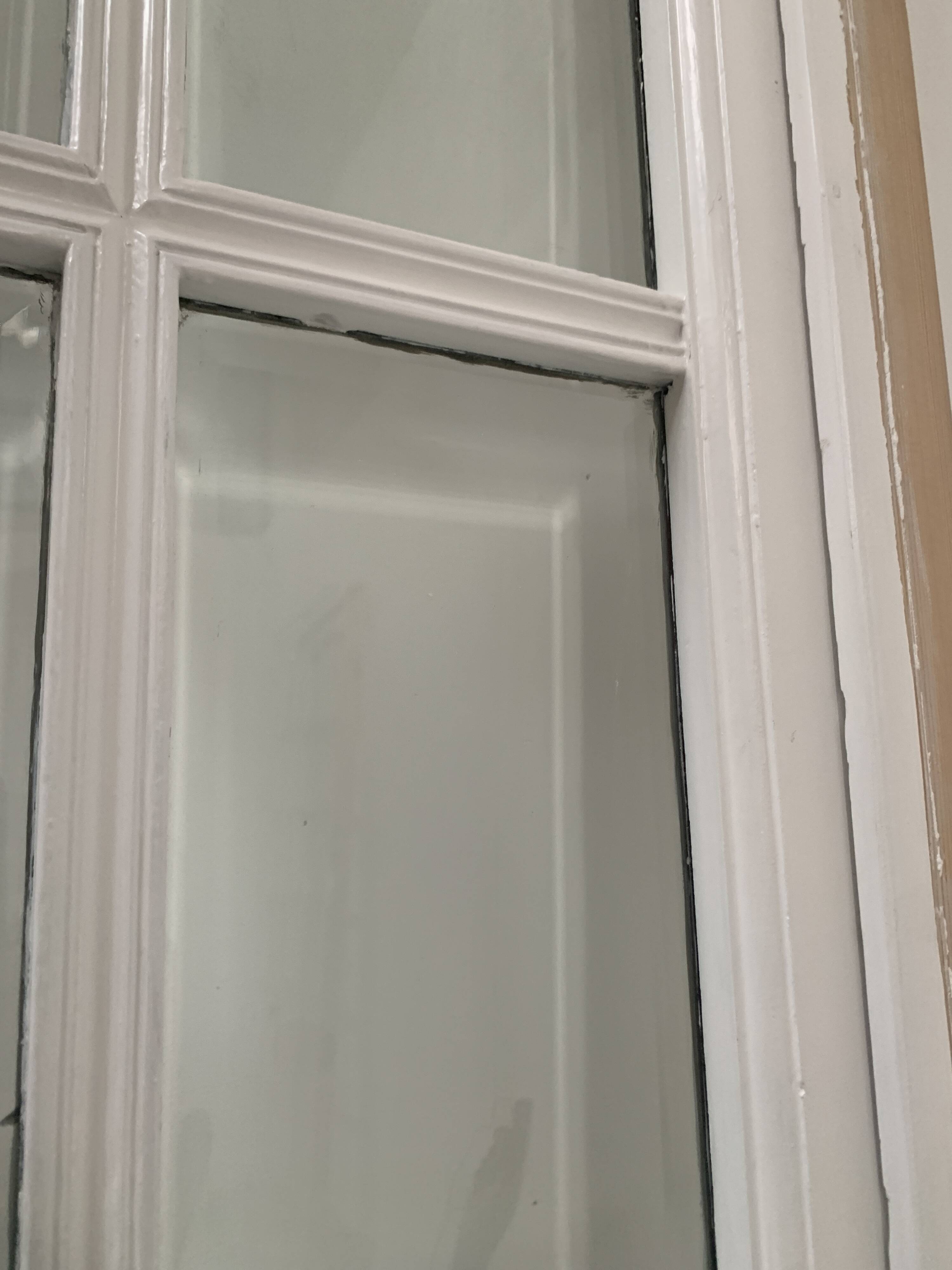 Partition doors A Small beveled tiles 20th century