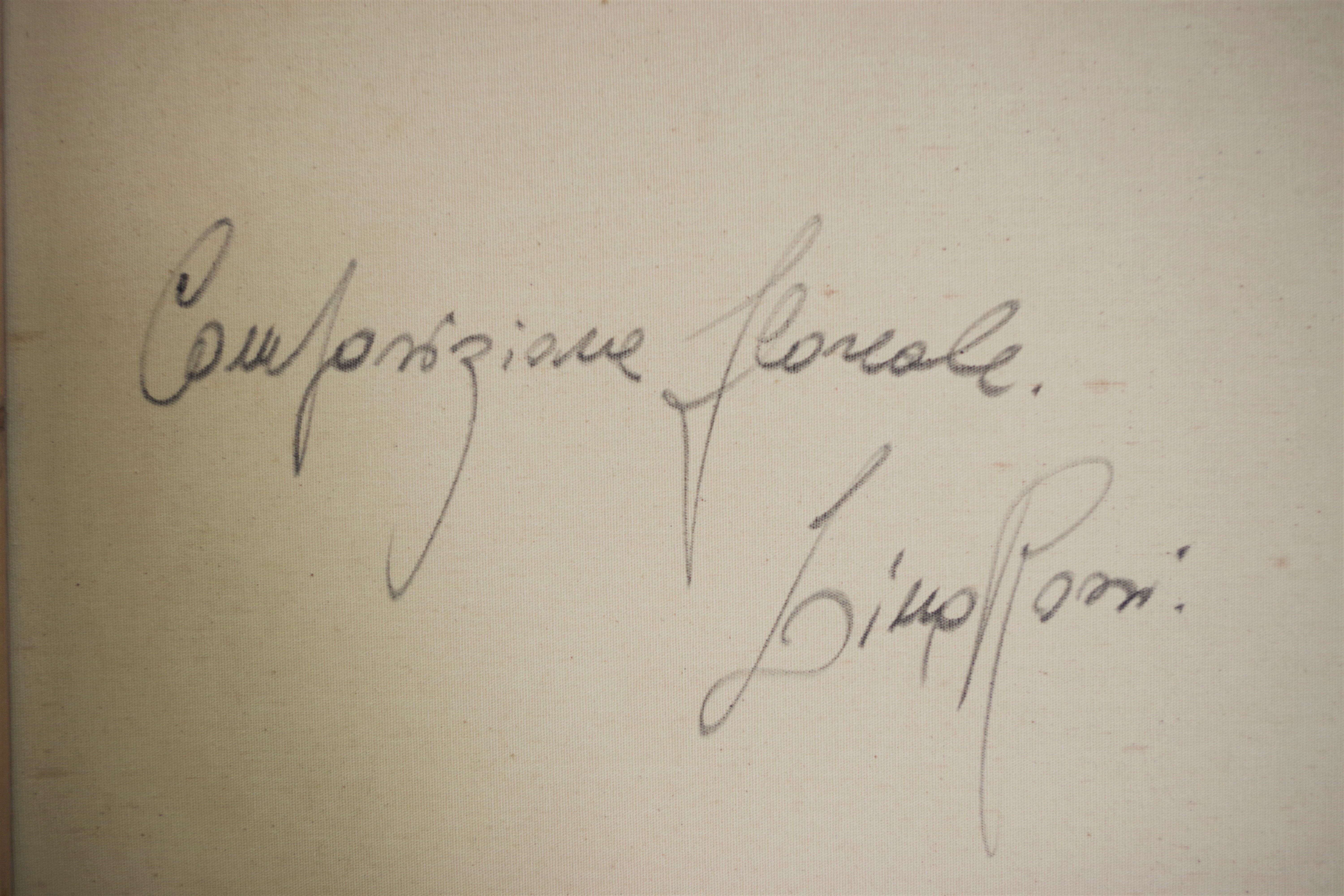 Floral arrangement painted by Lina Rossi, 1930s