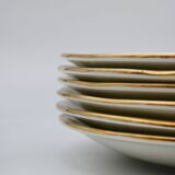 Gien plates with floral decoration