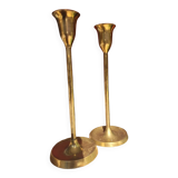 Pair of antique brass candlesticks