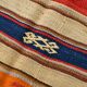 Cream Blue Striped Pattern Vintage Kilim Rug, 162x267Cm
