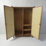 Rattan doll cabinet