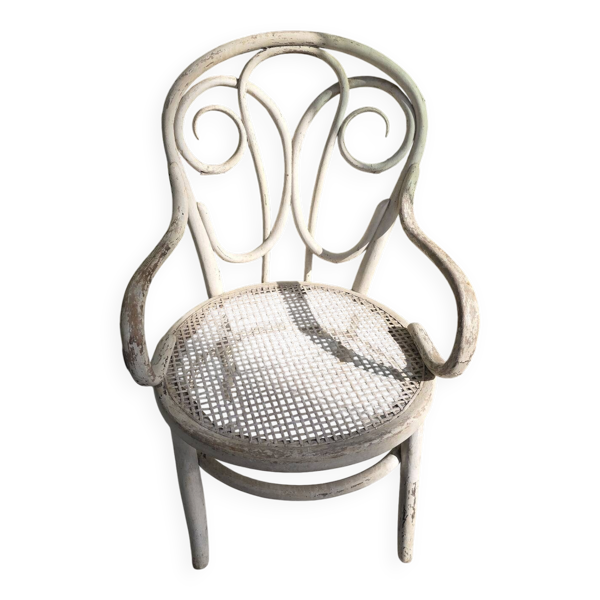 Fauteuil bois tourné canné — Beyit