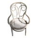 Fauteuil bois tourné canné