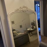 Antique Louis XV style mirror - mercury glass - 175 x 110 cm