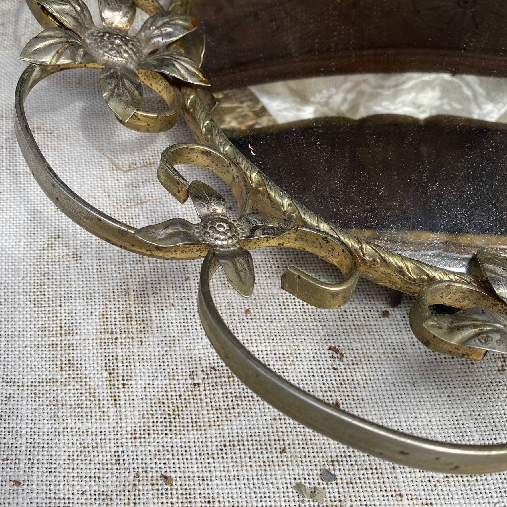 Vintage witch's eye mirror 43 cm, 1960s