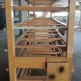 Solid wood workshop clay on wheels