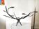Vintage steel photophore holder 70s
