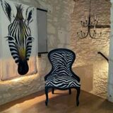 Vintage Zebra Armchair