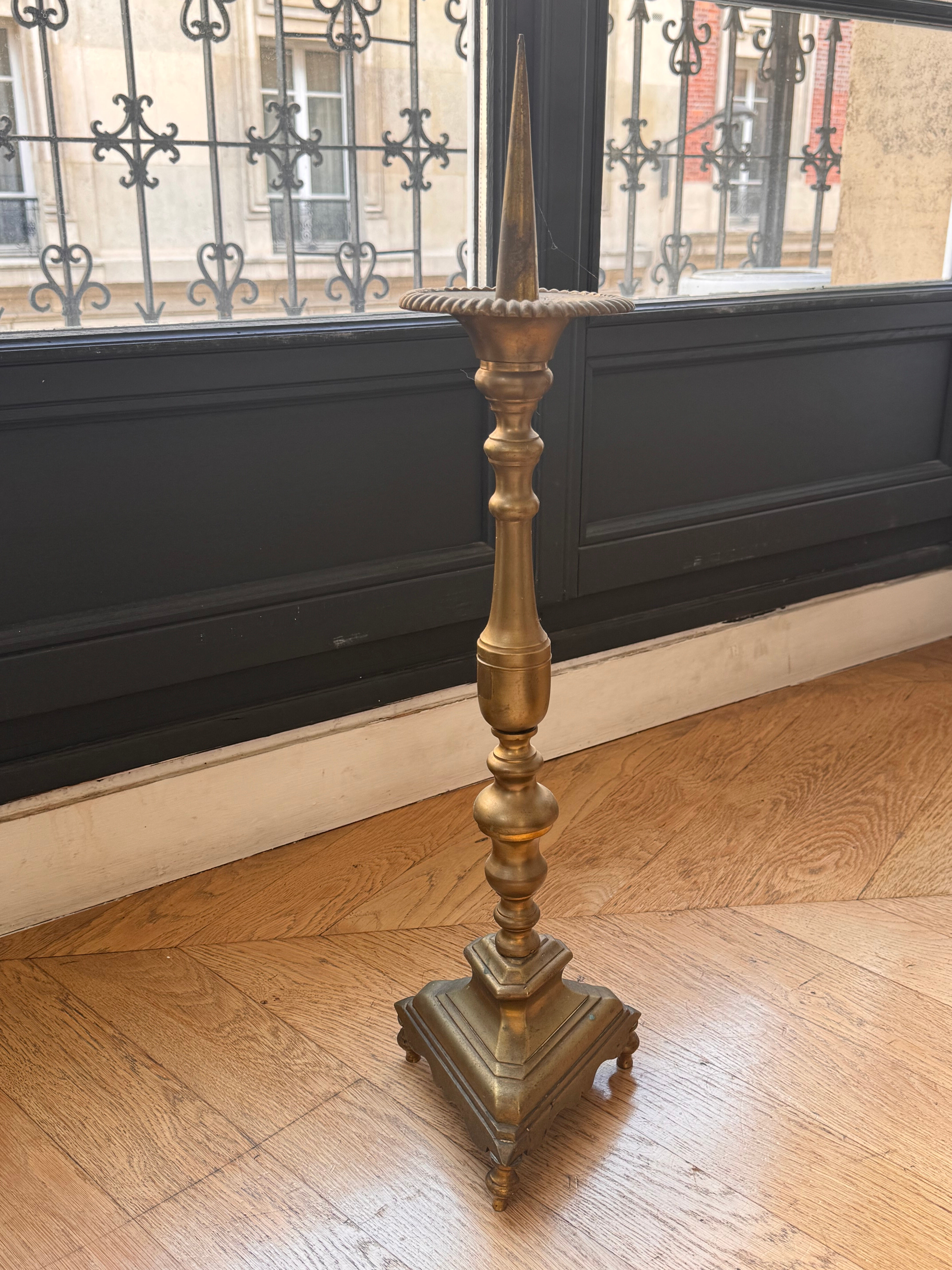 Church candlestick/holder bronze high period 16th century