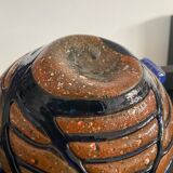 Vintage glass paste vase with handles