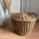 Panier osier style linge