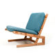 Danish Easychair in Oak with Leather Details 1960s.