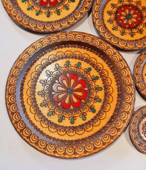 Vintage wooden trays