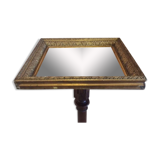 Golden rectangular mirror 45 X 52 X 6 cm