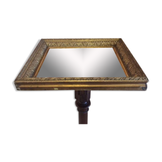 Miroir rectangulaire doré 45 X 52 X 6 cm