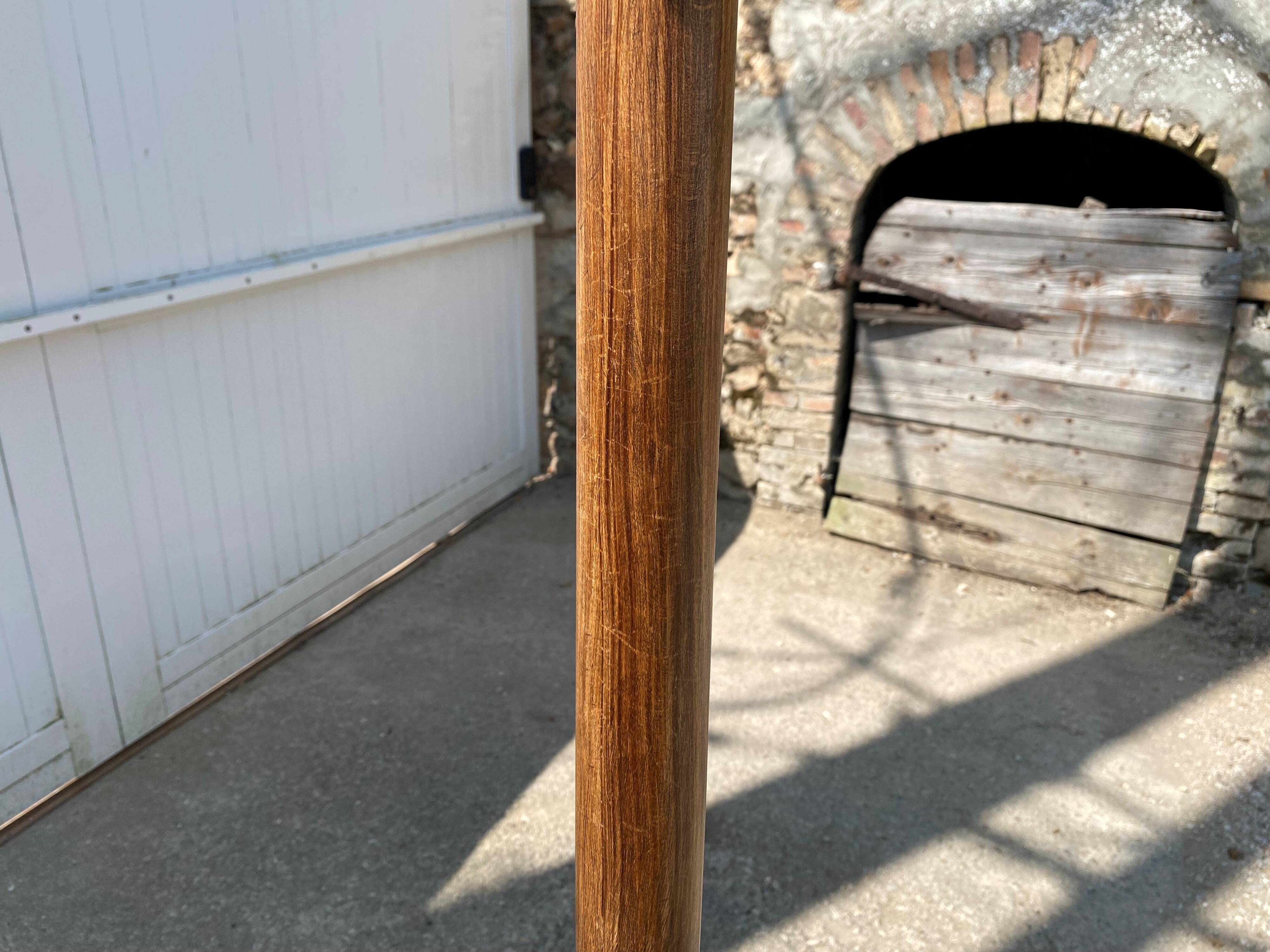 Baumann bistro style 1960s curved wood swivel parrot coat rack
