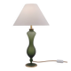 Antique table lamp in Art Nouveau glass by Baccarat and ormolu, 1890s, French.