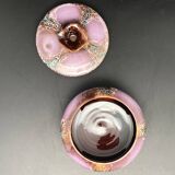 Purple round ceramic box