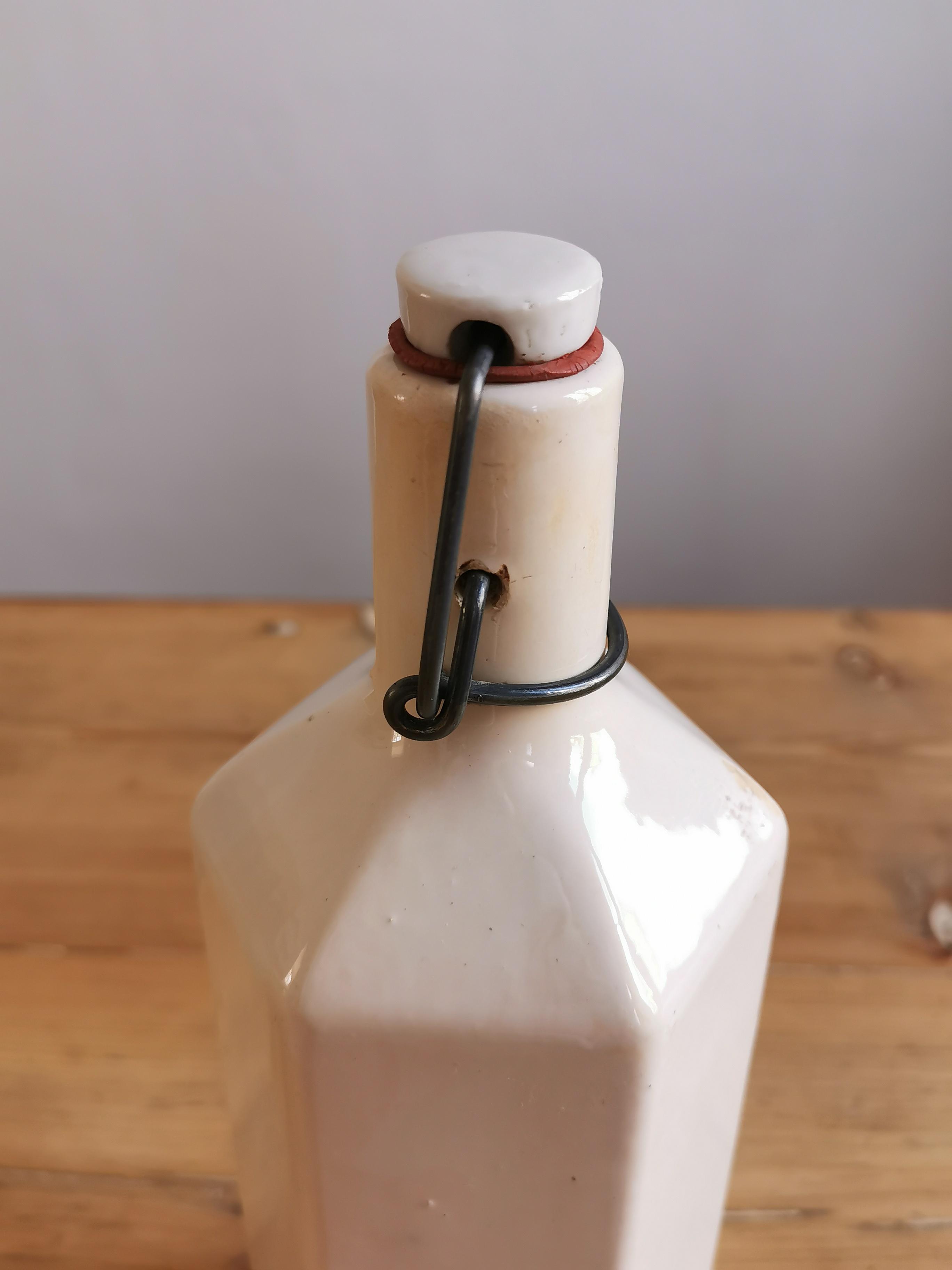 Hexagonal sandstone bottle