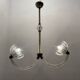 Suspension lumineuse Barovier en verre de Murano Art Déco des années 1940