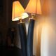 Large 2-light ceramic Drimmer lamp