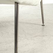 Vintage White Upholstered Armchair