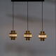 Dutch design metal hanging lamp 70s