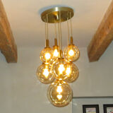 Hanging lamp glass Glashütte Limburg