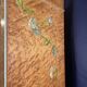 Mirror wardrobe from the late 19th century – painted bird's-eye maple