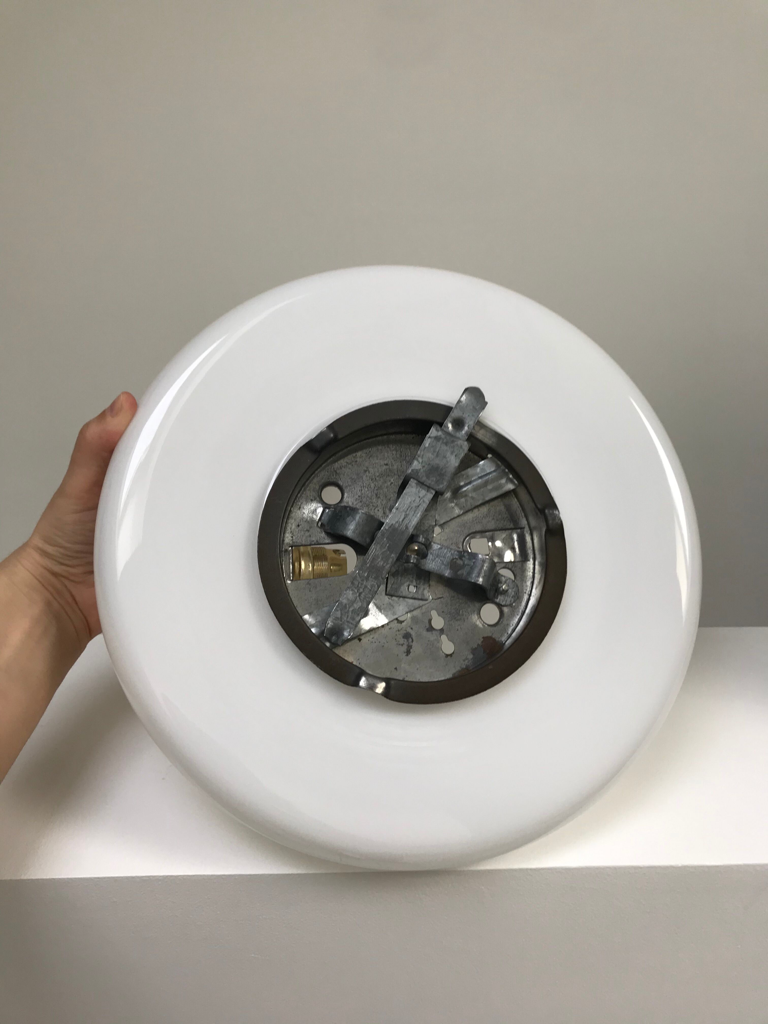 Large glass applique or ceiling light