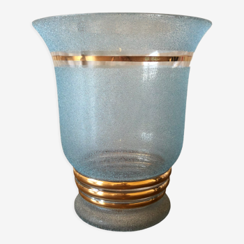 Blue granite vase