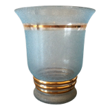 Blue granite vase