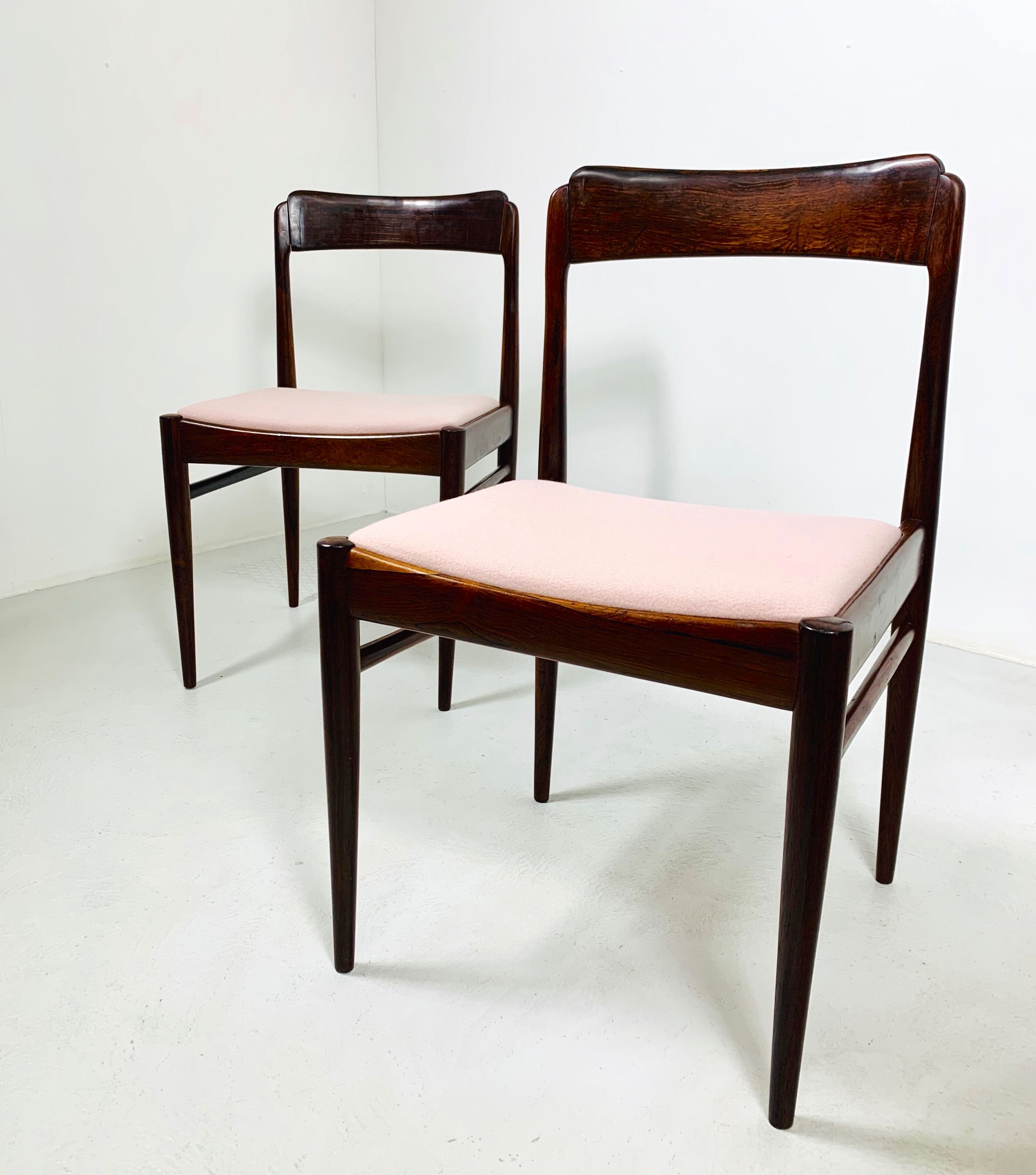 Danish mid-century palisander chairs by Ole Wanscher