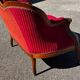 Louis XV style canapé in moulded wood – red velvet fabric – 19th century