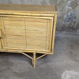 Enfilade en rotin design vintage
