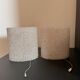 Pair of perspex wall lights