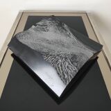 Black marble sculpture