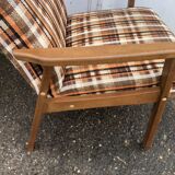 Vintage 60s Scandinavian style teak armchairs