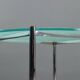 Knoll E01M coffee table designed by Mies van der Rohe, metal, 1990s.